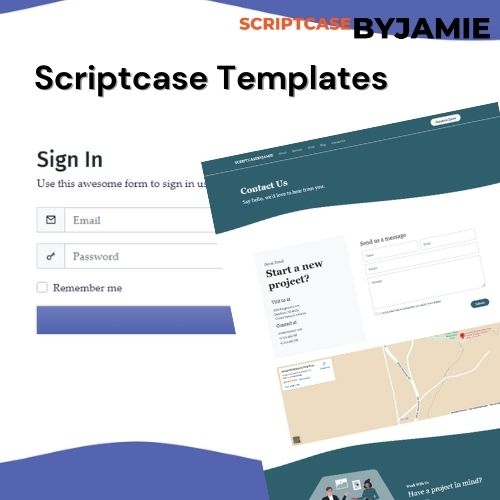 Login and Contact Form - One